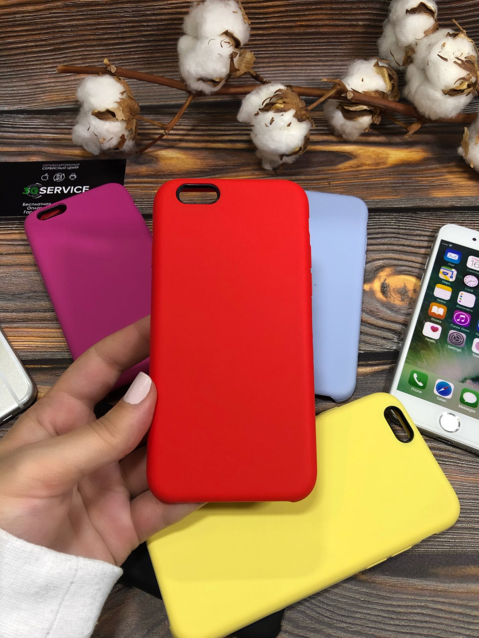 Купить Чехол iPhone , S Silicone Case (Red) в магазине 3G-Сервис